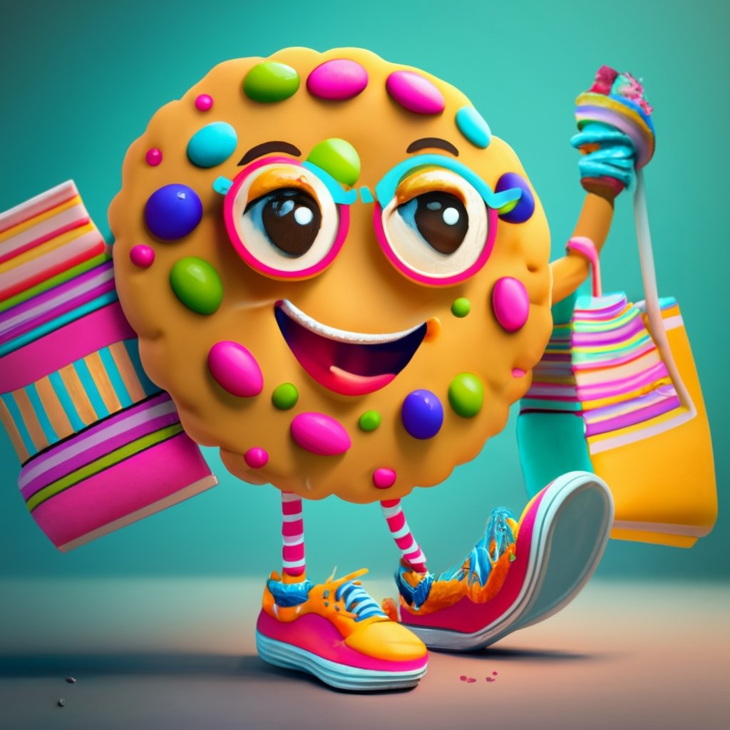 Smart Cookies Academy mascot — smiling cookie with a graduation cap